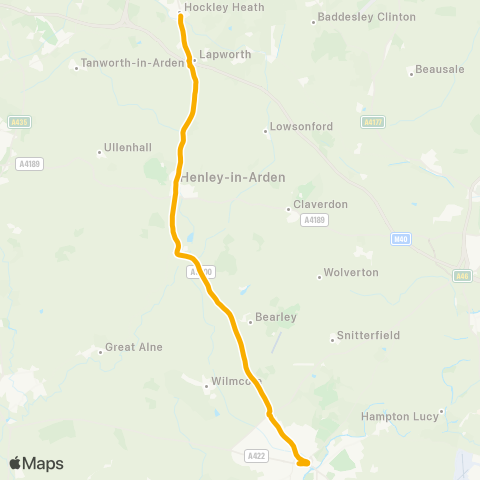 Stagecoach Midlands Natwest Bank - Solihull Town Centre map