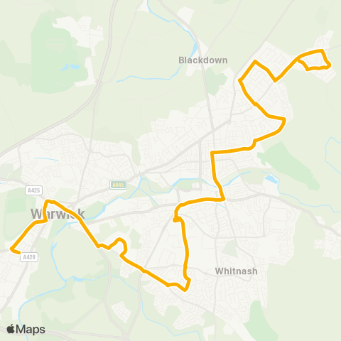 Stagecoach Midlands  map