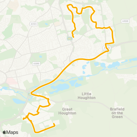 Stagecoach Midlands Northampton Bus Interchange - Asda map