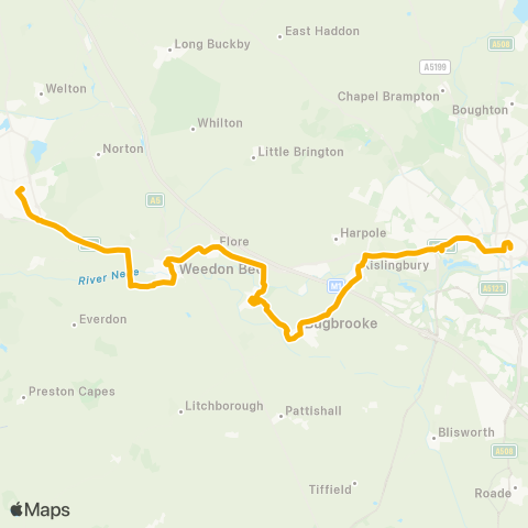 Stagecoach Midlands Bus Sta - Northampton Bus Interchange map