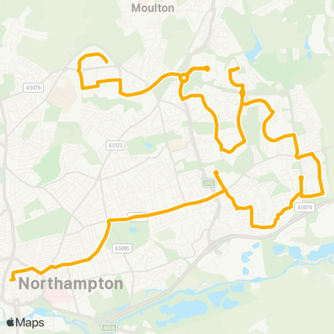 Stagecoach Midlands Northampton Bus Interchange - Boarden Close map