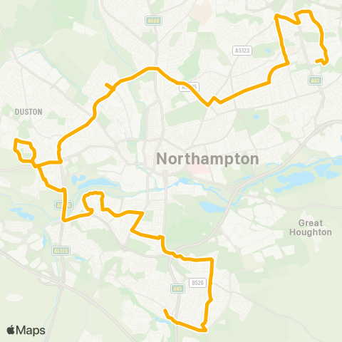 Stagecoach Midlands Marjoram Close - Alexander Court map