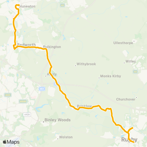 Stagecoach Midlands Bus Station - Bus Shelter map