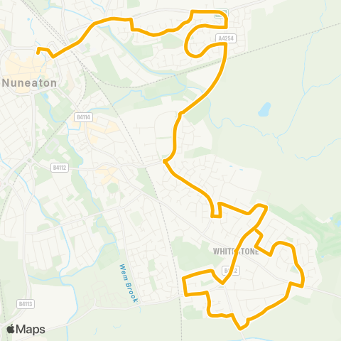Stagecoach Midlands Golf Drive - Bus Station map