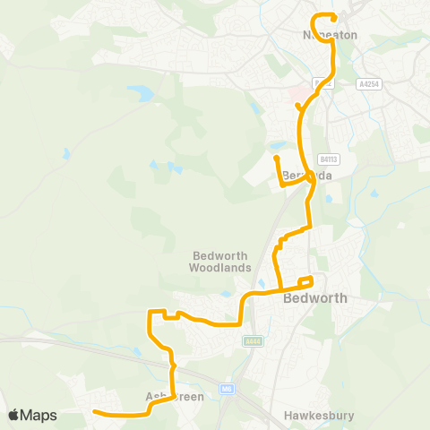 Stagecoach Midlands Bus Station - Beaumont Road map