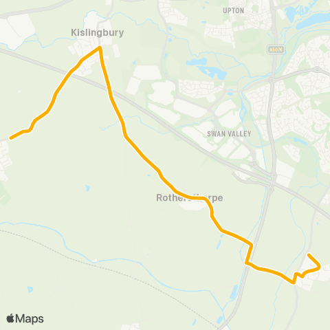 Stagecoach Midlands Spring Farm - Campion School map