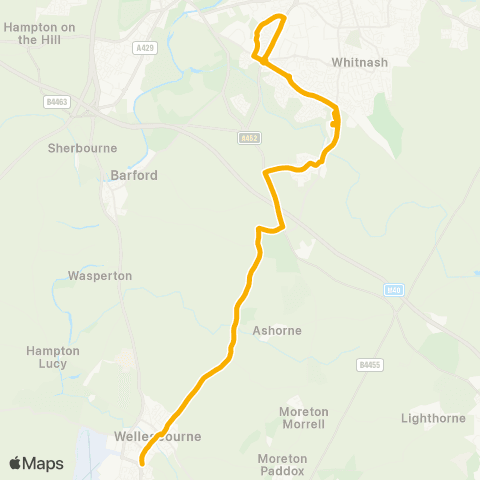 Stagecoach Midlands Co-Op - Butler Way map