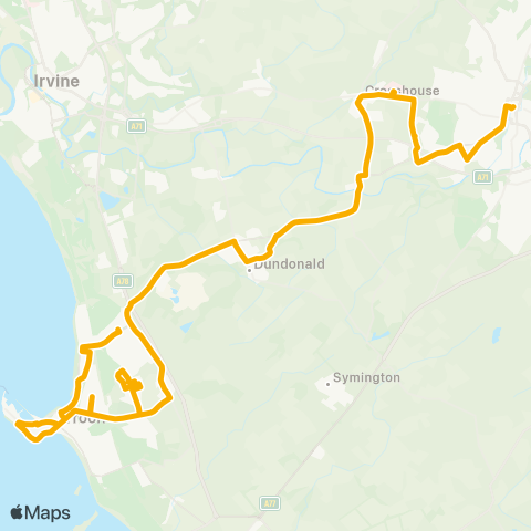 Stagecoach West Scotland Kilmarnock Bus Station - Westward Way map