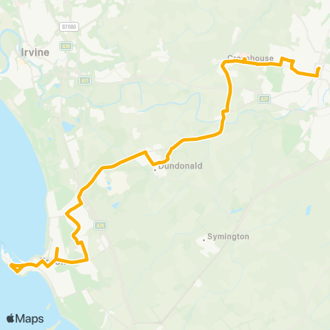 Stagecoach West Scotland Kilmarnock Bus Station - Garden Place map
