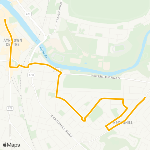 Stagecoach West Scotland Shavin Brae - Newmarket Street map