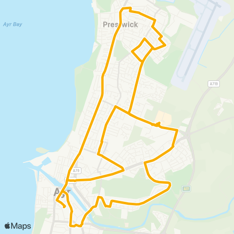 Stagecoach West Scotland Carnell Crescent - Fullarton Street map
