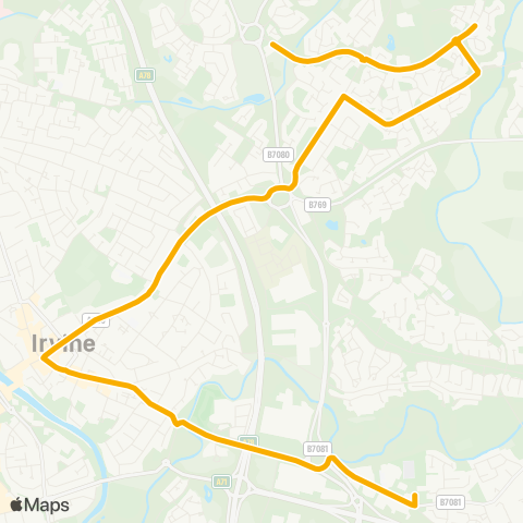Stagecoach West Scotland Hill Interchange - Greenwood Academy map