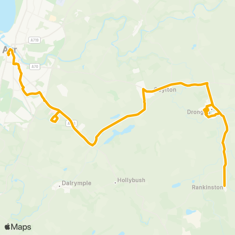 Stagecoach West Scotland Barnhill Place - Douglas Street map