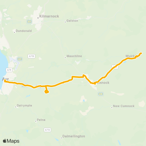 Stagecoach West Scotland Ayr Bus Station - Littlemill Road map