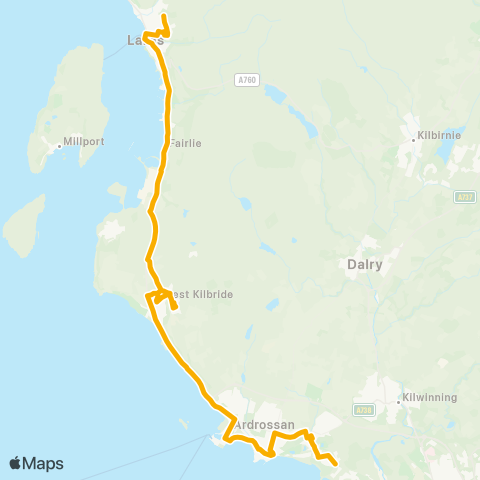 Stagecoach West Scotland Laverock Drive - Golf Avenue map