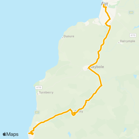Stagecoach West Scotland Ayr Bus Station - Inglis Way map