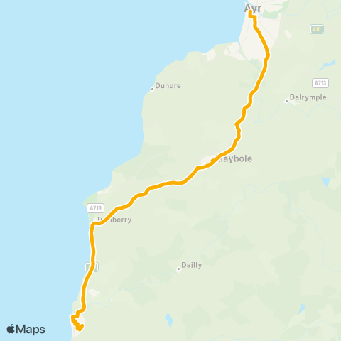 Stagecoach West Scotland Ayr Bus Station - Elder Avenue map