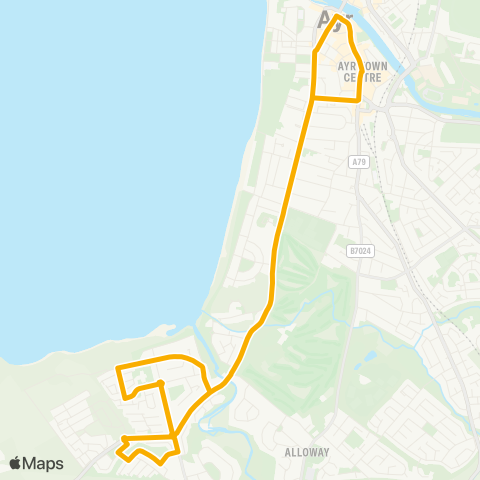 Stagecoach West Scotland Kilmarnock Bus Sta - Jubilee Dr Terminus map
