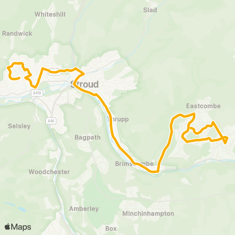 Stagecoach West  map