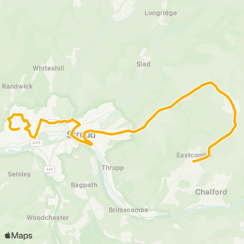 Stagecoach West School Grounds - The Beagles map