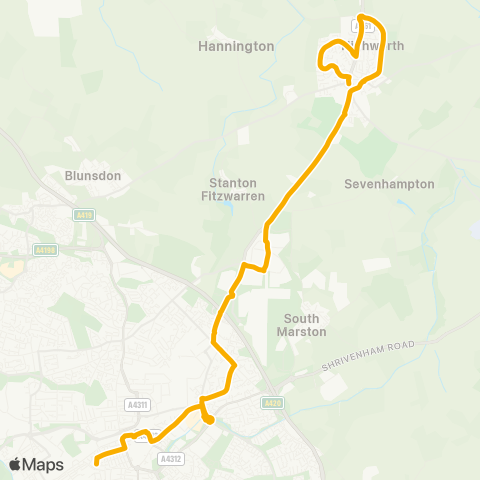 Stagecoach West  map