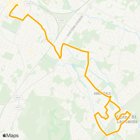 Stagecoach West  map