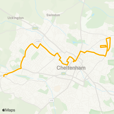 Stagecoach West  map
