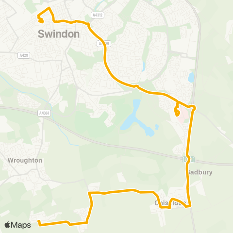 Stagecoach West  map