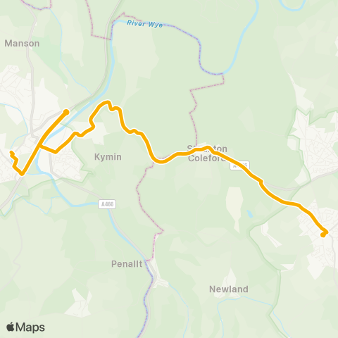 Stagecoach West  map