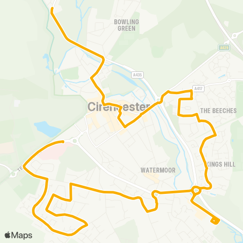Stagecoach West  map