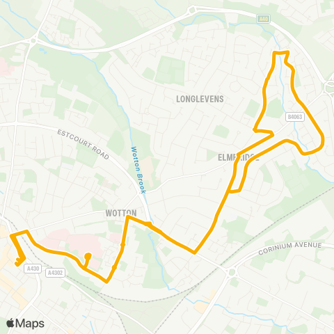 Stagecoach West  map