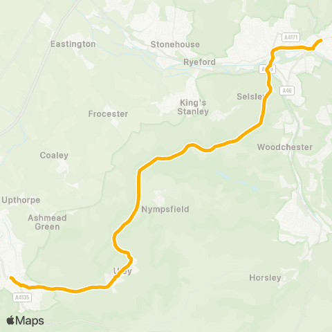 Stagecoach West Merrywalks - Sainsbury's map