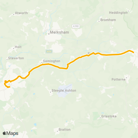 Stagecoach West  map