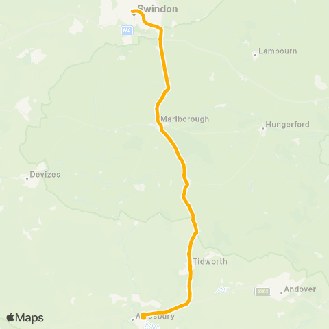 Stagecoach West Fleming Way - Sunrise Way map