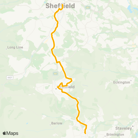 Stagecoach Yorkshire Flat Street / Fs3 - Cavendish Street map