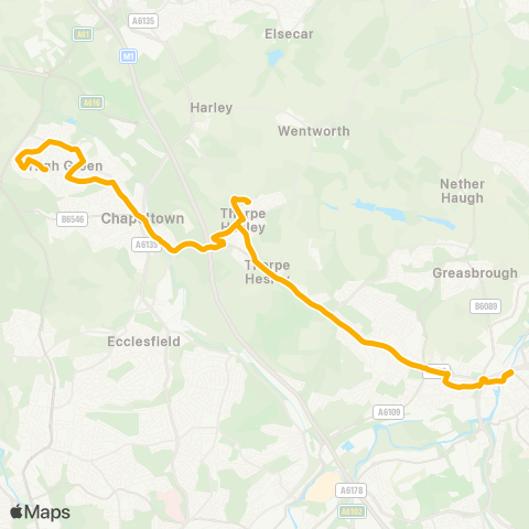Stagecoach Yorkshire  map