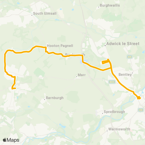 Stagecoach Yorkshire Doncaster Frenchgate Interchange / A10 - Sta Rd / Smith St map