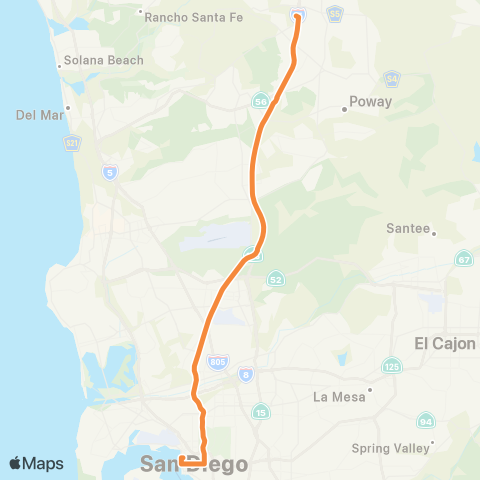 MTS Rancho Bernardo Station - Downtown map