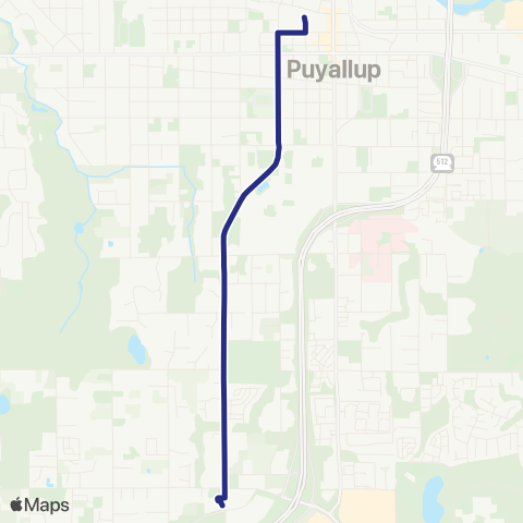 Sound Transit Puyallup / Lakewood map