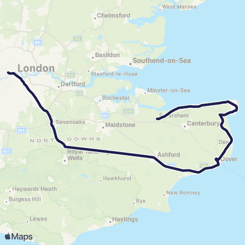 Southeastern Southeastern map