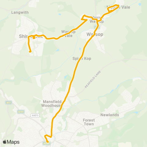 Stagecoach East Midlands  map