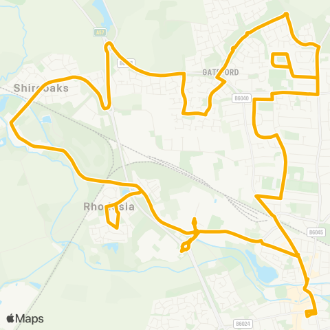 Stagecoach East Midlands  map