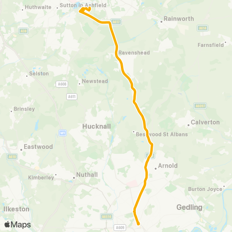 Stagecoach East Midlands  map