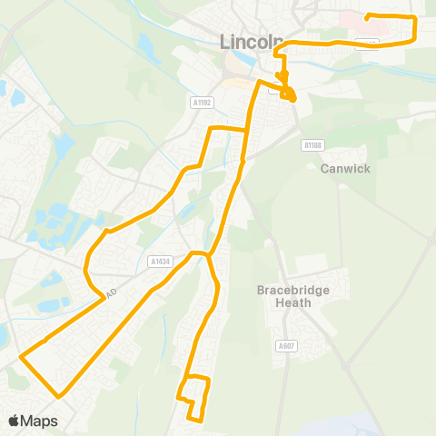 Stagecoach East Midlands  map
