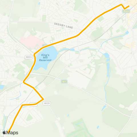 Stagecoach East Midlands  map