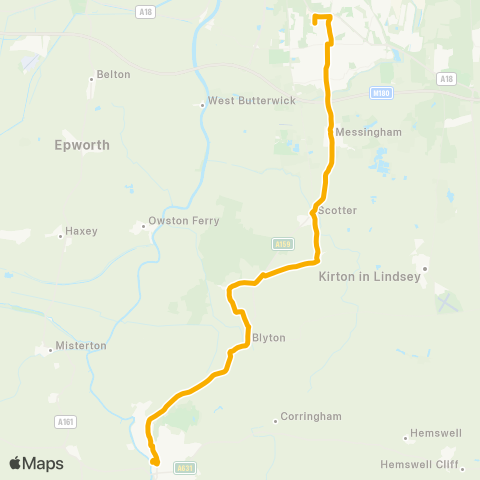 Stagecoach East Midlands  map