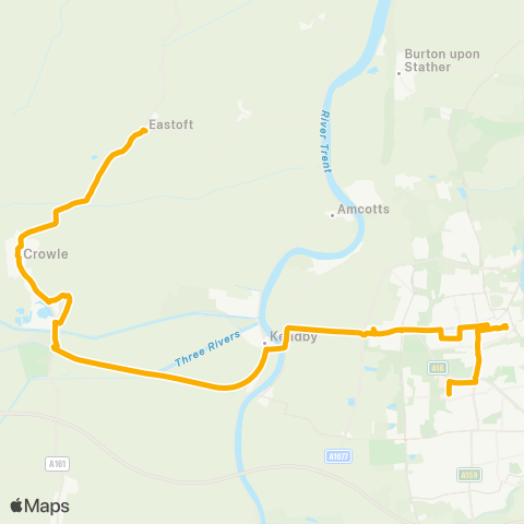 Stagecoach East Midlands  map