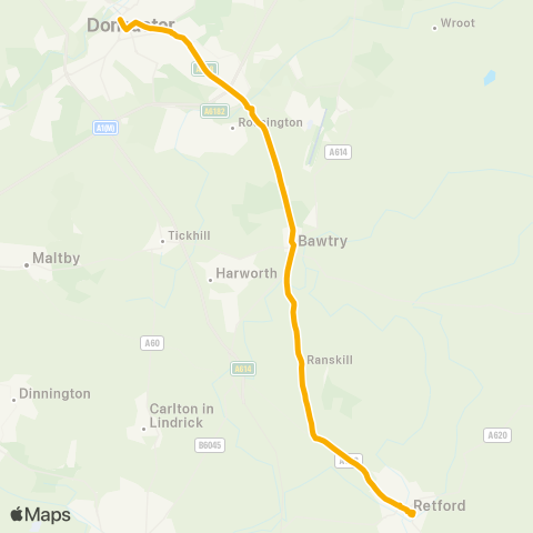 Stagecoach East Midlands  map