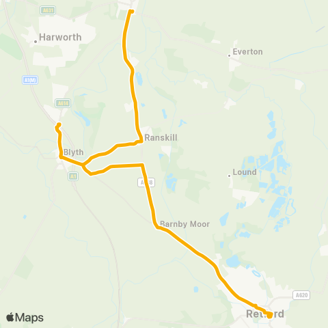 Stagecoach East Midlands  map