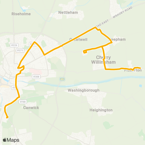 Stagecoach East Midlands  map
